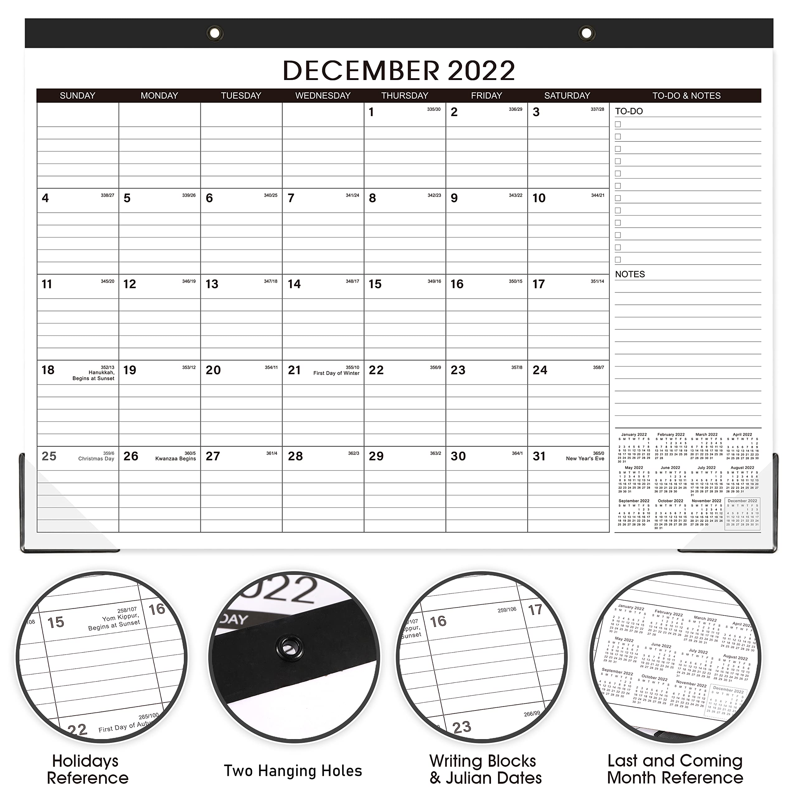 Buy Desk Calendar 2022 2023 18 Monthly Large Calendar 2022 2023 Jul 