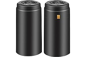 150-Count Travel-Ready Resealable Wine Bottle Cruise Ship Heat Shrink Capsules