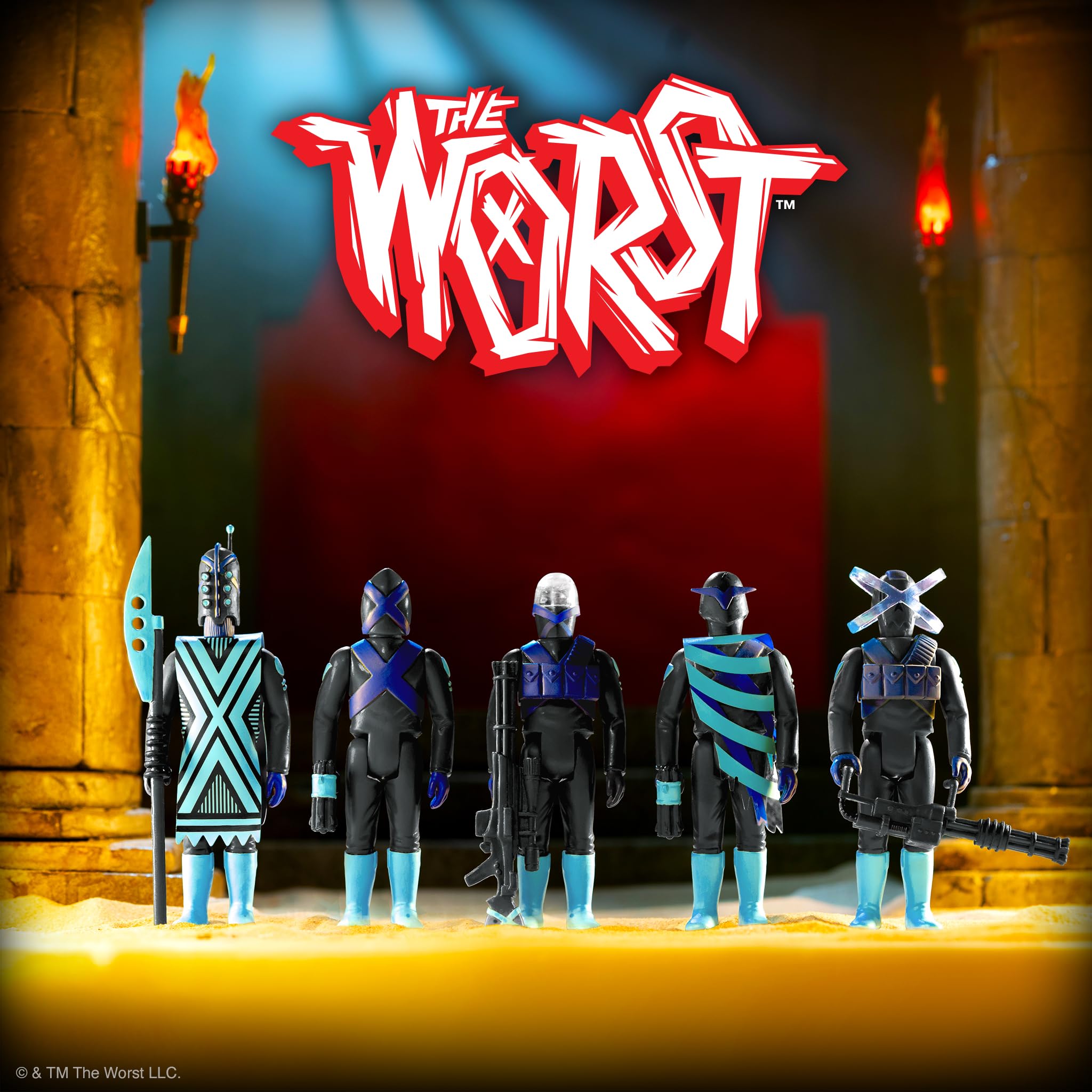 Super7 The Worst X-2 (Infrared): Action Figure Del Misterioso Assassino Ninja Robot – Collezione ReAction Da 9,5 Cm Con Blaster - 3