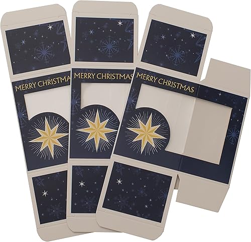 Miniatura 5 de DUNEROLLER Estrella de Navidad, Natividad, Cajas de regalo en efectivo de Navidad para regalar dinero