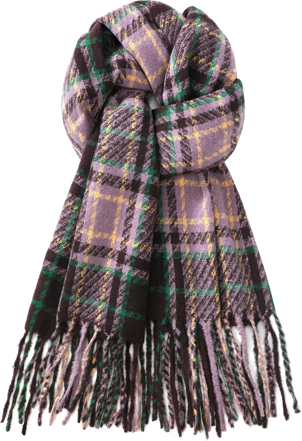 fauson Winter Scarf for Women Fashion Soft Feel Plaid Womens Scarfs, Warm Shawls and Wraps, Long Blanket Scarf