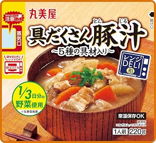 丸美屋 レンジDELI 具だくさん豚汁(レンジ対応袋入) 220g×5個