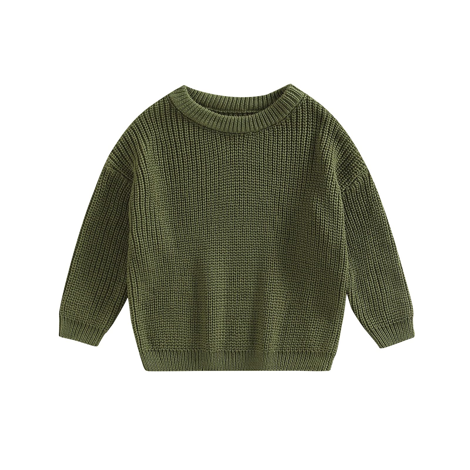 Baby Oversized Knitted Jumper Girls Boys Winter Ribbed Knit Sweater Chunky Pullover Long Sleeve Knitwear Top Soft Unisex Toddler Baby Clothes Autumn Outwear — view 29