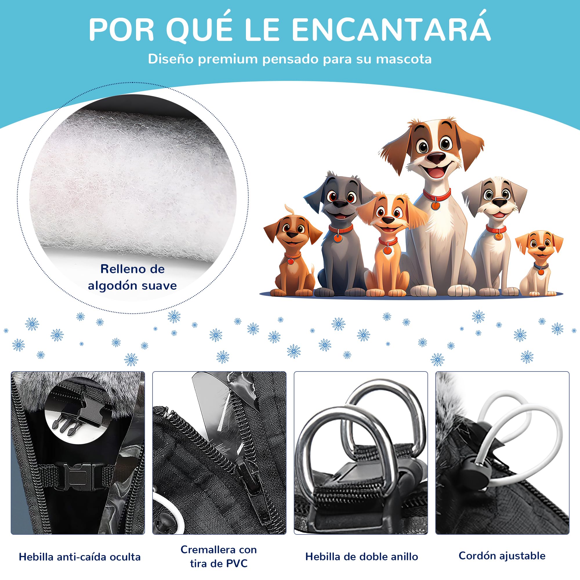 ALLSOPETS Abrigo para Perro Impermeable con Arnés Integrado y Bandas Reflectantes, Chaqueta de Invierno Cálida para Perros Medianos y Grandes (Gris Pizarra, 5XL)
