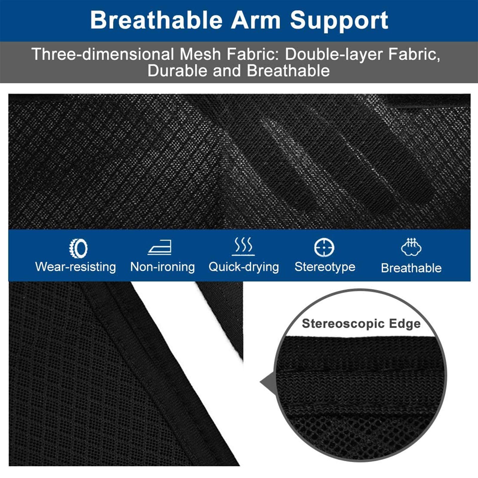 Cabestrillo para Brazo para Hombro, Cabestrillo médico de Malla Transpirable, Soporte inmovilizador de Hombro para muñeca, Codo, lesión en el Hombro, Brazo Izquierdo o Derecho