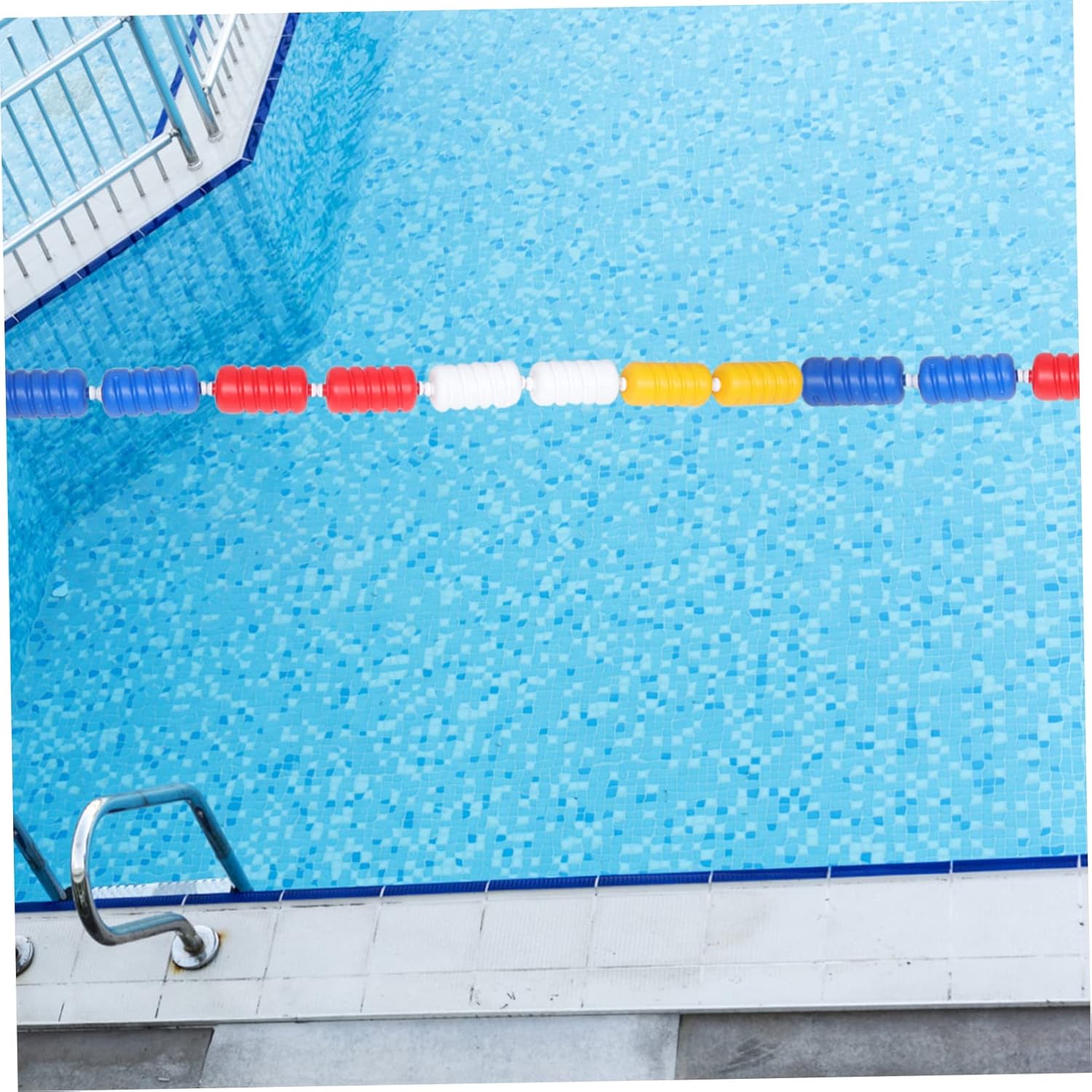 String of Pool Rope Float Swimming Pool Safety Divider Buoy Line with Float for Separation and Water Zone Demarcation