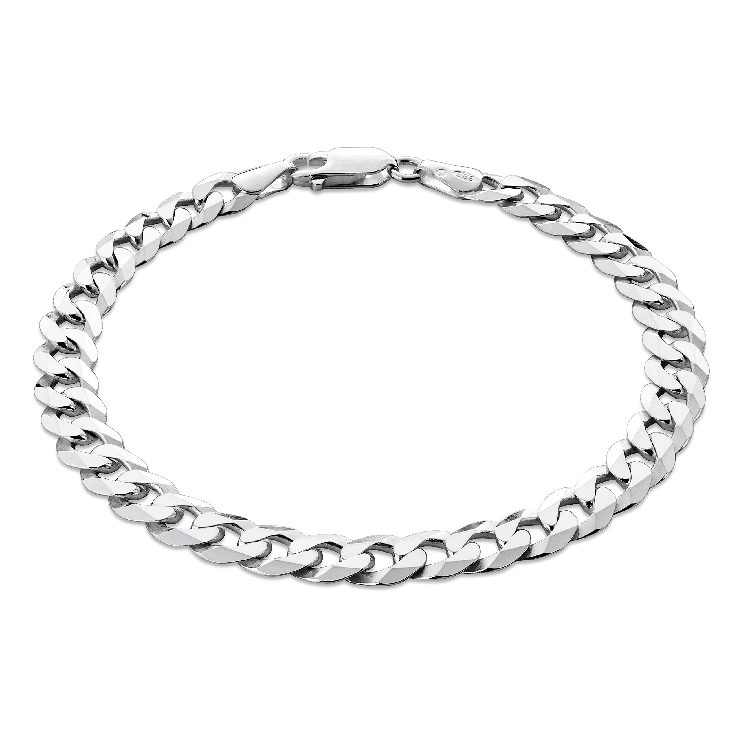 Sterll Pulsera de plata maciza 925 para hombre, ideal como regalo para marido o amigo, con caja de regalo