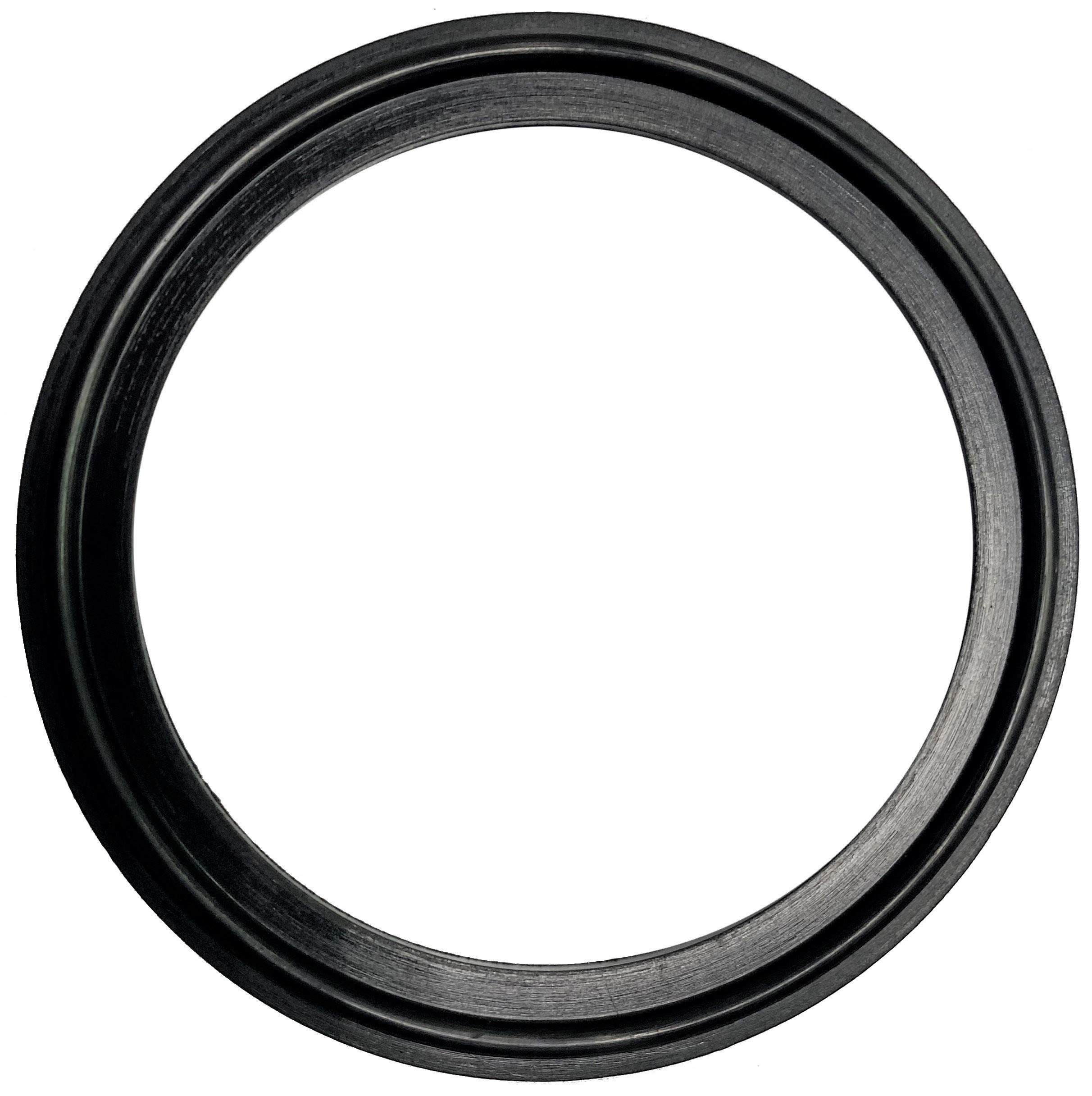 DR.COMPONENT 2.5" Sanitary Standard Tri-Clamp Gaskets (Pack of 20), Black Buna-N (NBR)