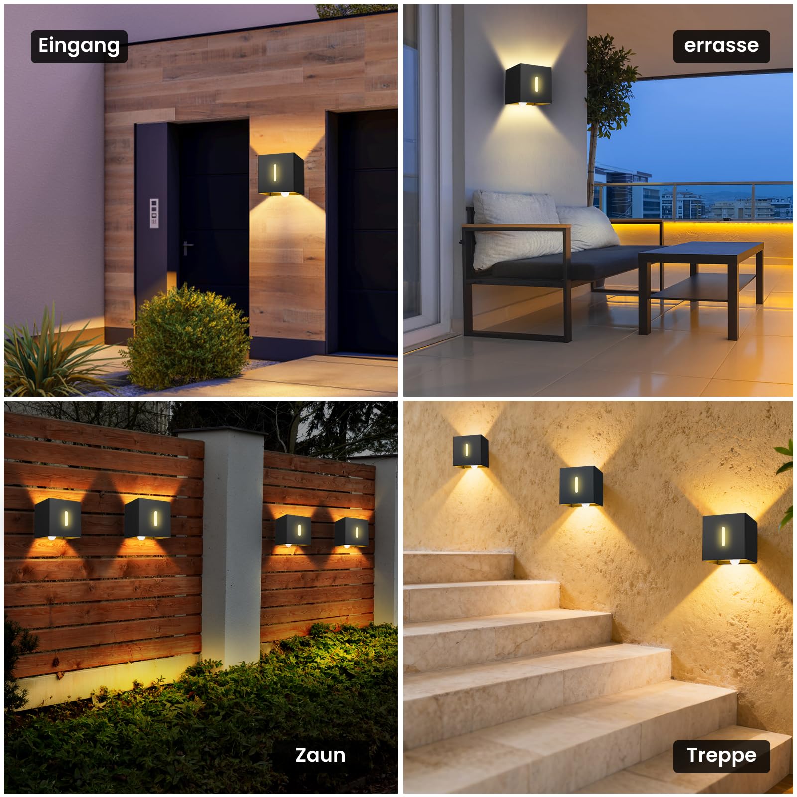 brightower LED Außenwandleuchte Außenlampe mit Bewegungsmelder,3000K Wandlampe mit Austauschbarer G9 IP54,Aluminium Wandleuchte Außen Einstellbar Abstrahlwinkel für Garten Eingang