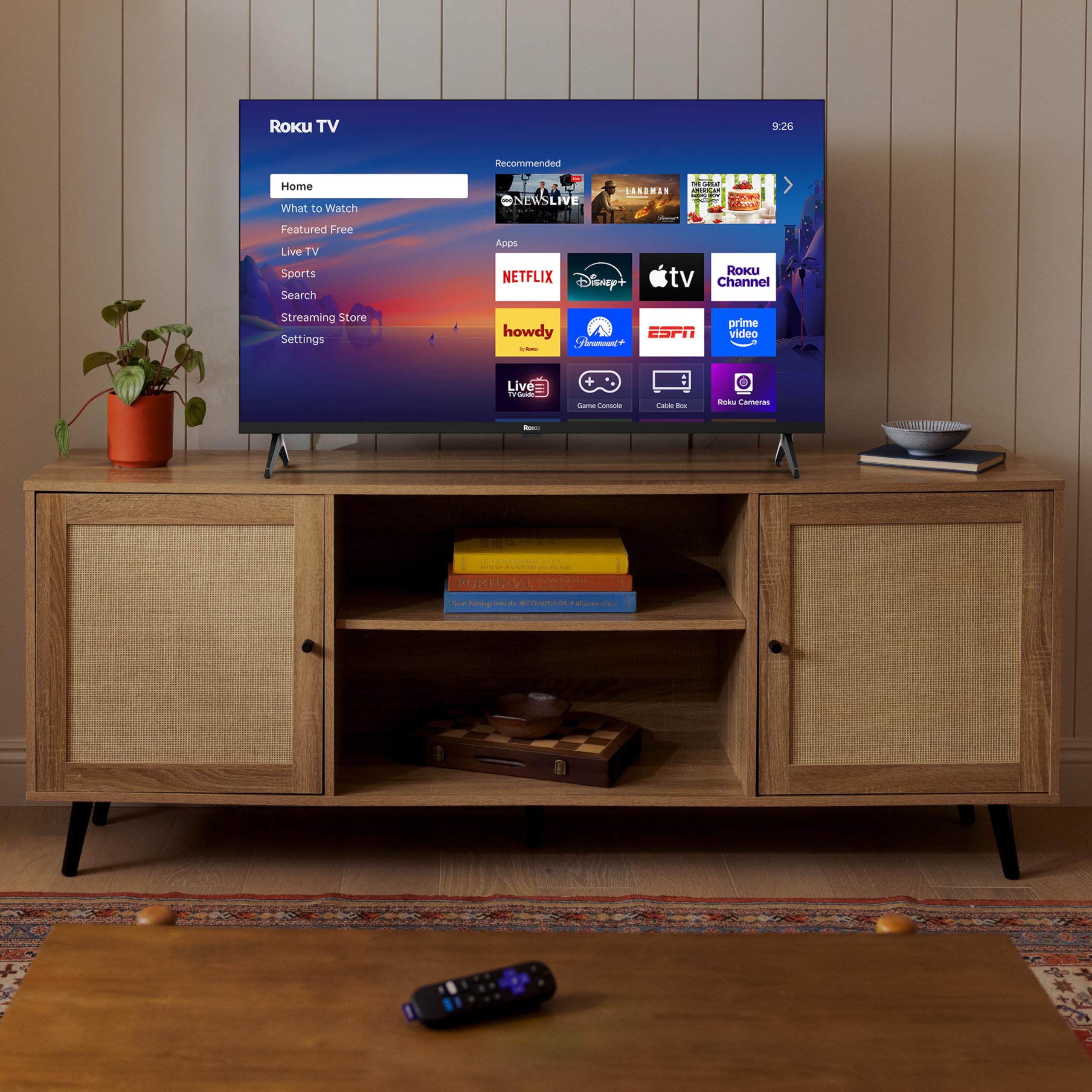 Roku Smart TV 2025 – 40-Inch Select Series, 1080p Full HD TV – Roku TV with Voice Remote – Flat Screen LED Television with Wi-Fi for Streaming Live Local News, Sports, Family Entertainment