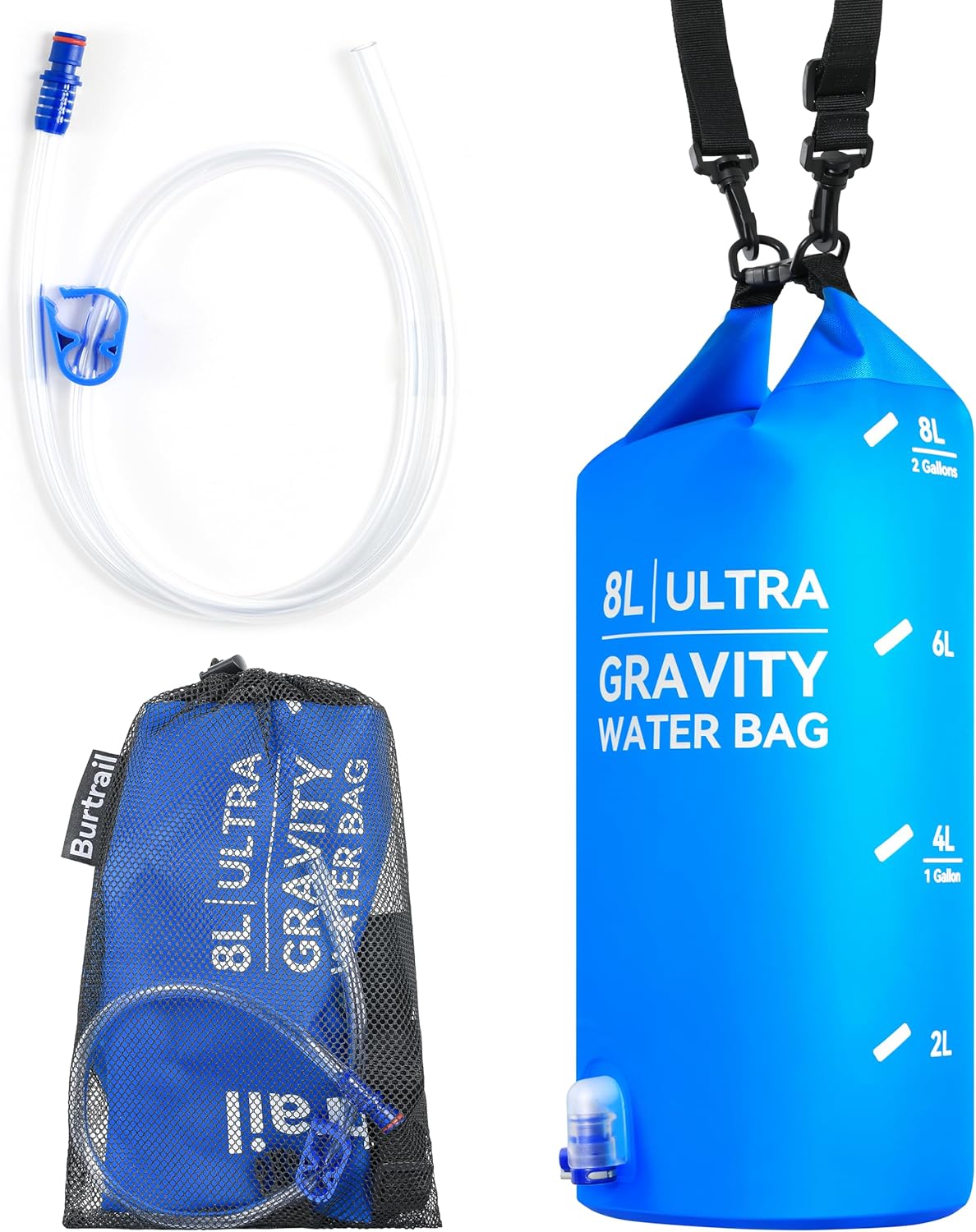 Ultra Gravity Water Bag, Compatible with Water Filter & Water Filtration System, Gravity Water Filter Bag for Camping Hiking Backpacking, Portable Foldable Hangable Design(8L/2Gal) Ultra Gravity Water Bag, Compatible with Water Filter & Water Filtration System, Gravity Water Filter Bag for Camping Hiking Backpacking, Portable Foldable Hangable Design(8L/2Gal)