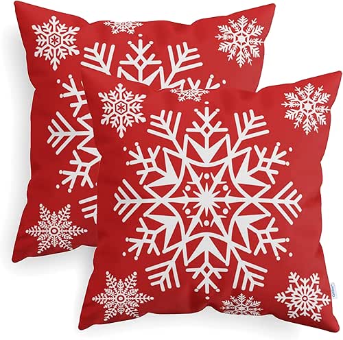 CaliTime Pack of 2 Cozy Fleece Throw Pillow Cases Covers
