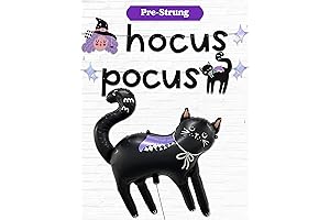Hocus Pocus Halloween Banner & Black Cat Balloon - Perfect Indoor Halloween Party Decoration