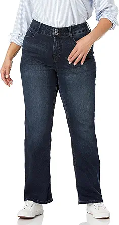 Angels Forever Young Women's Curvy Bootcut Mid-Rise Jeans (Standard and Plus)