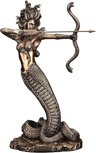 Veronese Design 9 final furioso del bronce de la escultura de la resina de la flecha de tiro de Medusa de la pulgada