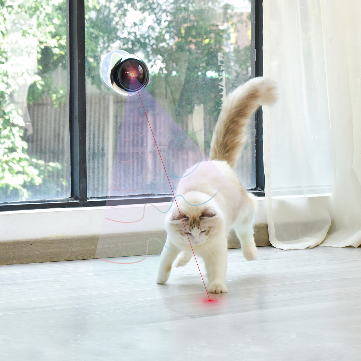 Valonii Rechargeable Motion Activated Cat Laser Toy Automatic,Interactive Cat Toys for Indoor Cats/Kittenes/Dogs,Fast… - Image 8