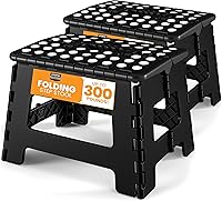 Vista 7 de Utopia Home - Taburete plegable, taburete de pie de 9 pulgadas de ancho, soporta hasta 300 libras, de plástico ligero para cocina, baño y sala