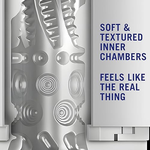 Miniatura 5 de Blush M - Robo-Bator - Masturbador masculino recargable automático vibratorio - Equipado con un toque Turbo Climax Boost - Interior texturizado para