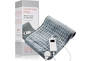 Large Soft Heating Pad for Enhanced Back Pain Relief & Cramp Mitigation