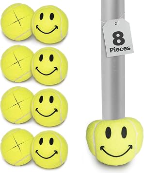 Bundle Top Glides Pre-Cut Walker Tennis Ball Glides - 4 Pairs Yellow