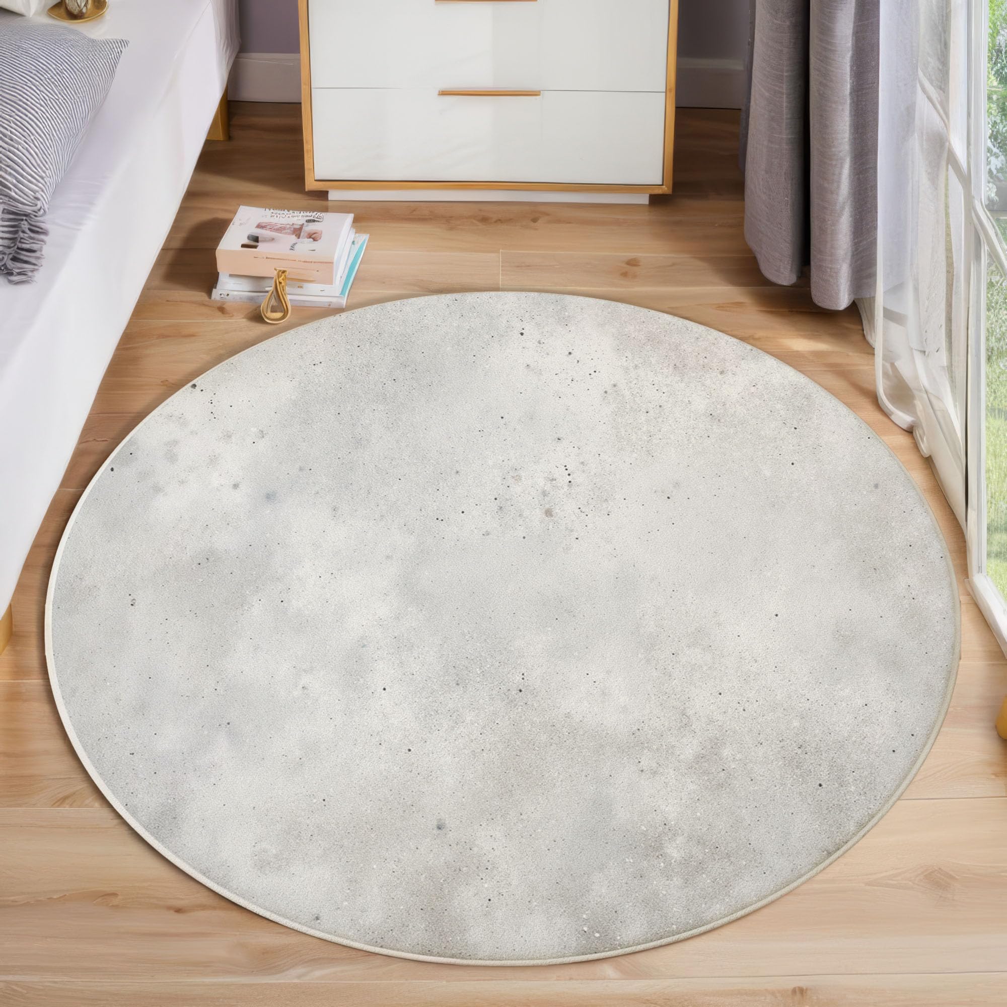 Tapis rond pierre 80cm pour une déco style ferme rurale chic