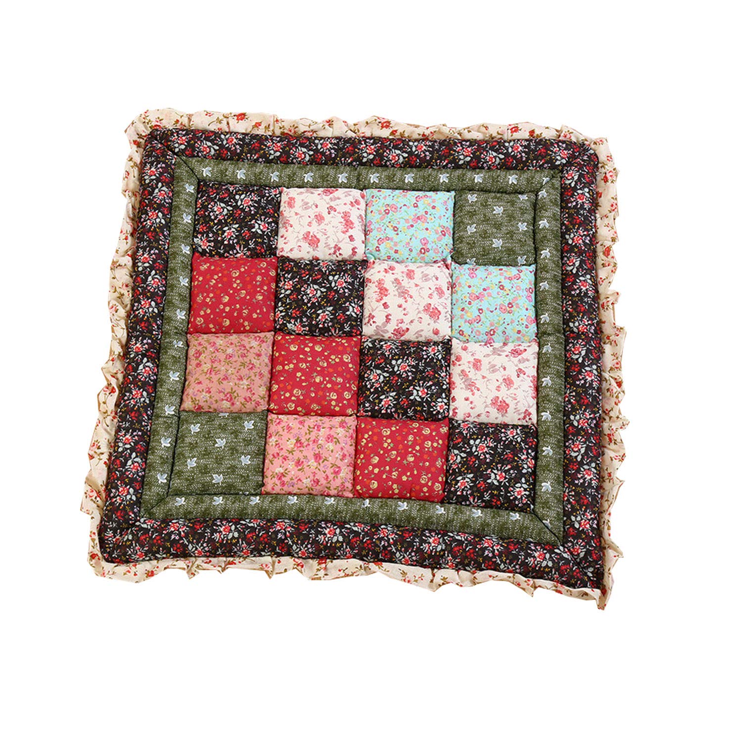 AGDLLYD Coussin De Chaise Volants 45x45 Cm – Galette D’Assise Respirante, Carreaux Chic Pour Bureau & Jardin !