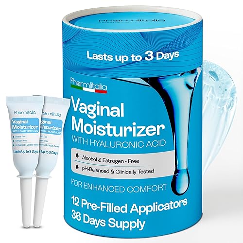 Gel hidratante vaginal para la salud de la vagina, aplicadores hidratantes para alivio de la sequedad vaginal y humedad de larga duración,