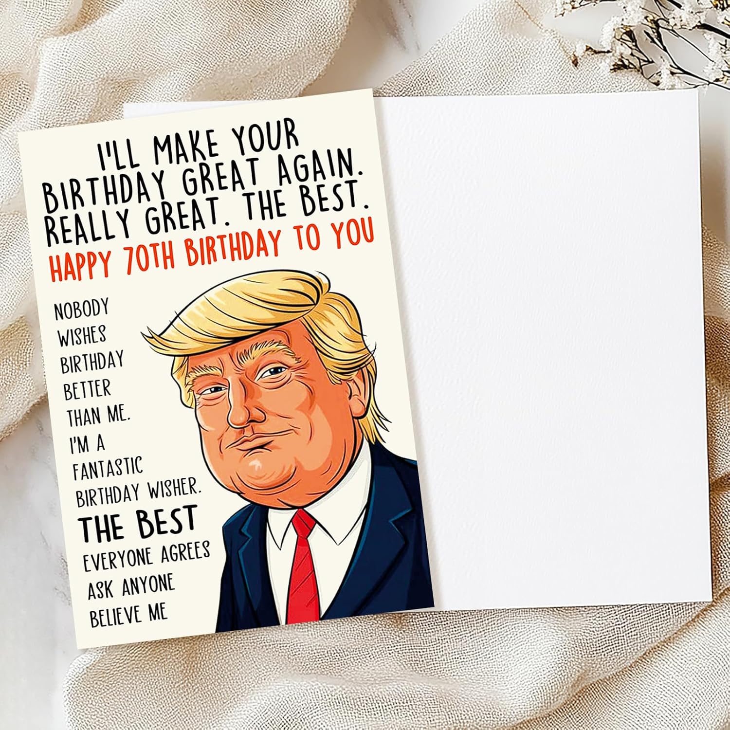 Funny 70th Birthday Card Gifts for Women Men, Happy 70th Birthday Decorations for Dad Mom, Cool Gifts for 70 Year Old Woman Man - Image 2