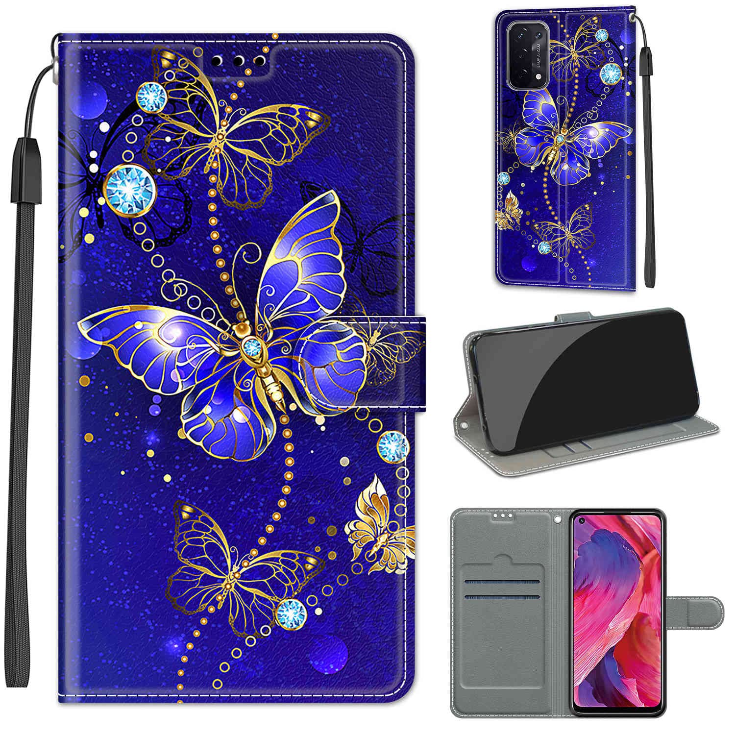 Custodia Techsu per Oppo A54 5G / A74 5G / OnePlus Nord N200 5G - Nera