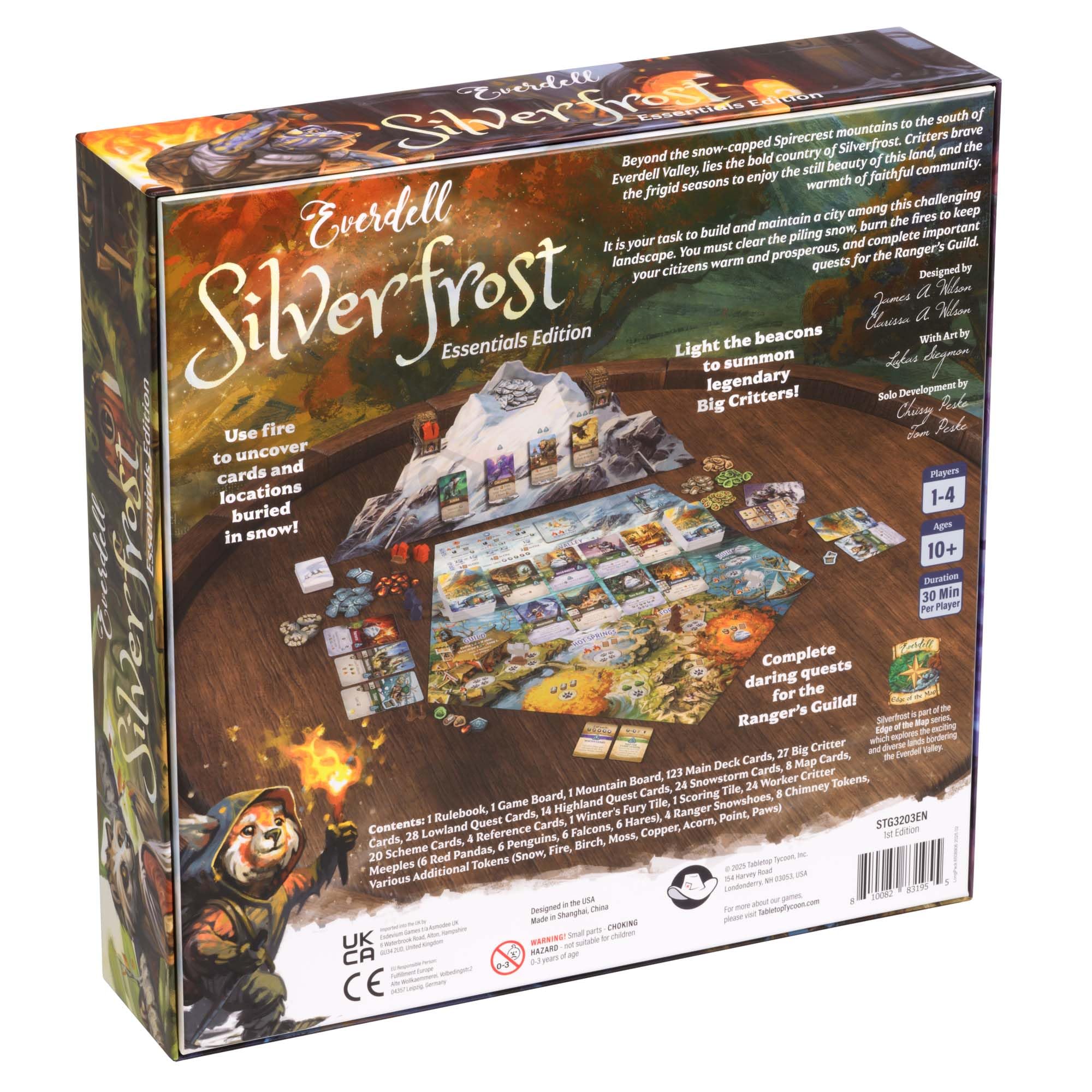 Starling Games | Everdell: Silverfrost Essentials Edition | Gra planszowa | Wiek 10+ | 1-4 graczy | Czas gry 40-80 minut