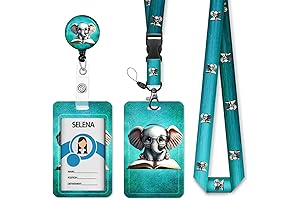 Elephant Badge Holder with Retractable Lanyard: The Perfect Gift for Animal Lovers