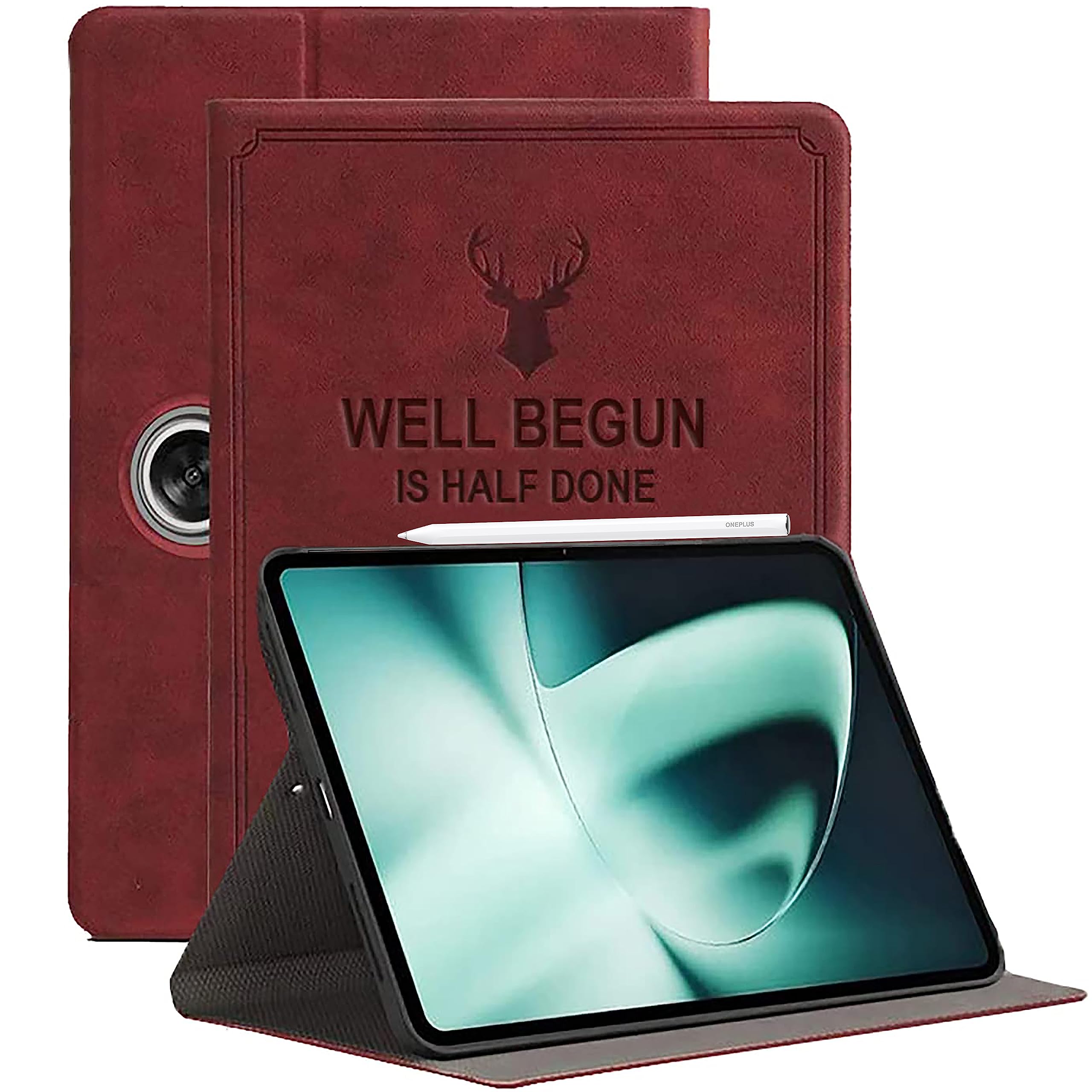 ProElite Cover for OnePlus Pad Cover, Deer Multi Angle Flip Case Cover for OnePlus Pad 11.61 inch 2023, Support Auto Sleep Wake, Wine Red (Will NOT FIT OnePlus Pad GO) (B0BXH17WPZ) Amazon Price History, Amazon Price Tracker