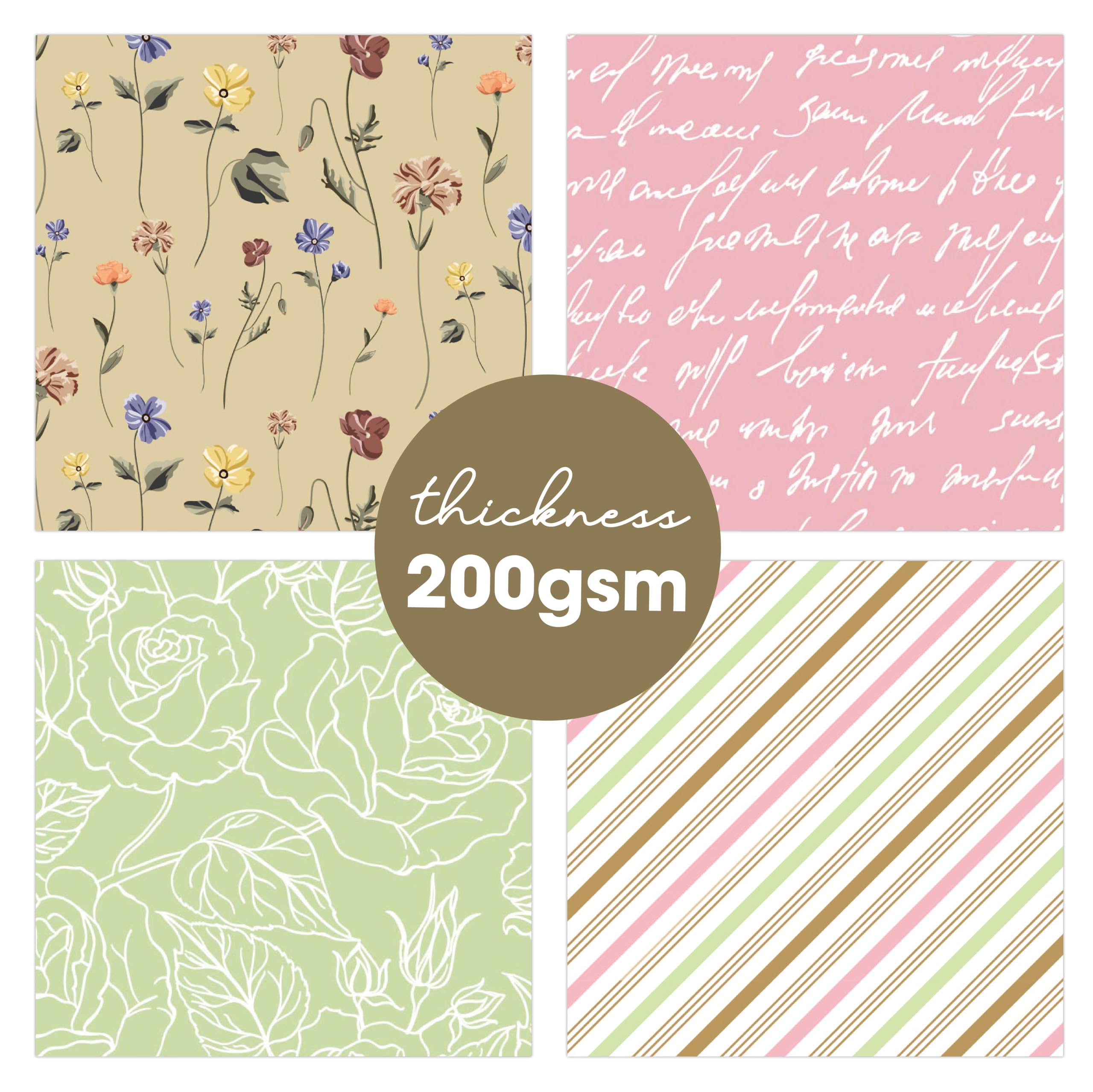 Amazon.com: Desecraft 48 sheets 12x12 Scrapbooking Cardstock