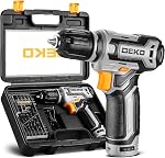 Power Drill Cordless: DEKO PRO Pink Cordless Drill 20V Electric Power Drill Set Tool for Women Drills Cordless with Battery and Charger Drill Driver 20 Volt Drill Driver Kit