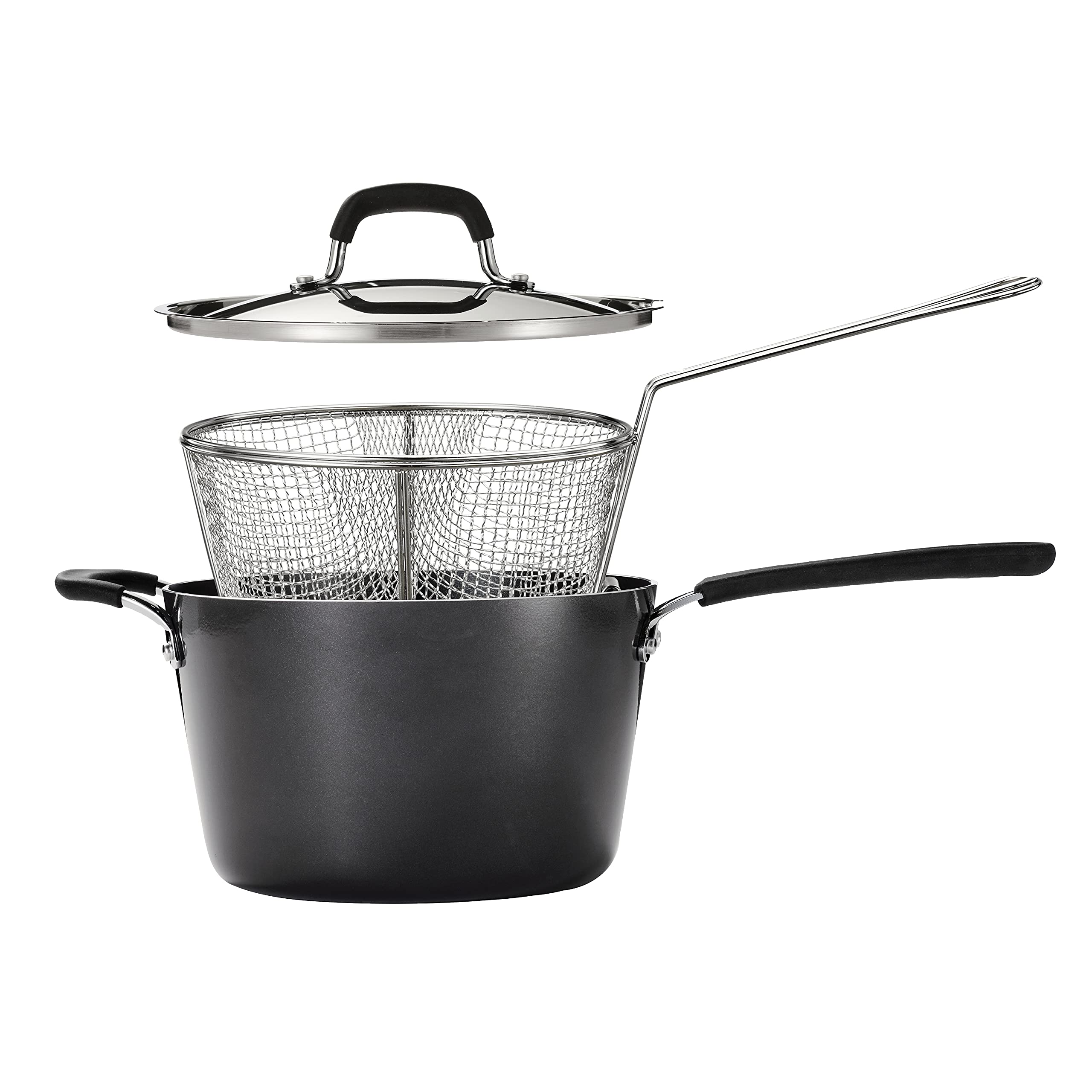 Tramontina Deeper Fryer w/Helper Handle Nonstick 5.5 Qt, 80106/003DS