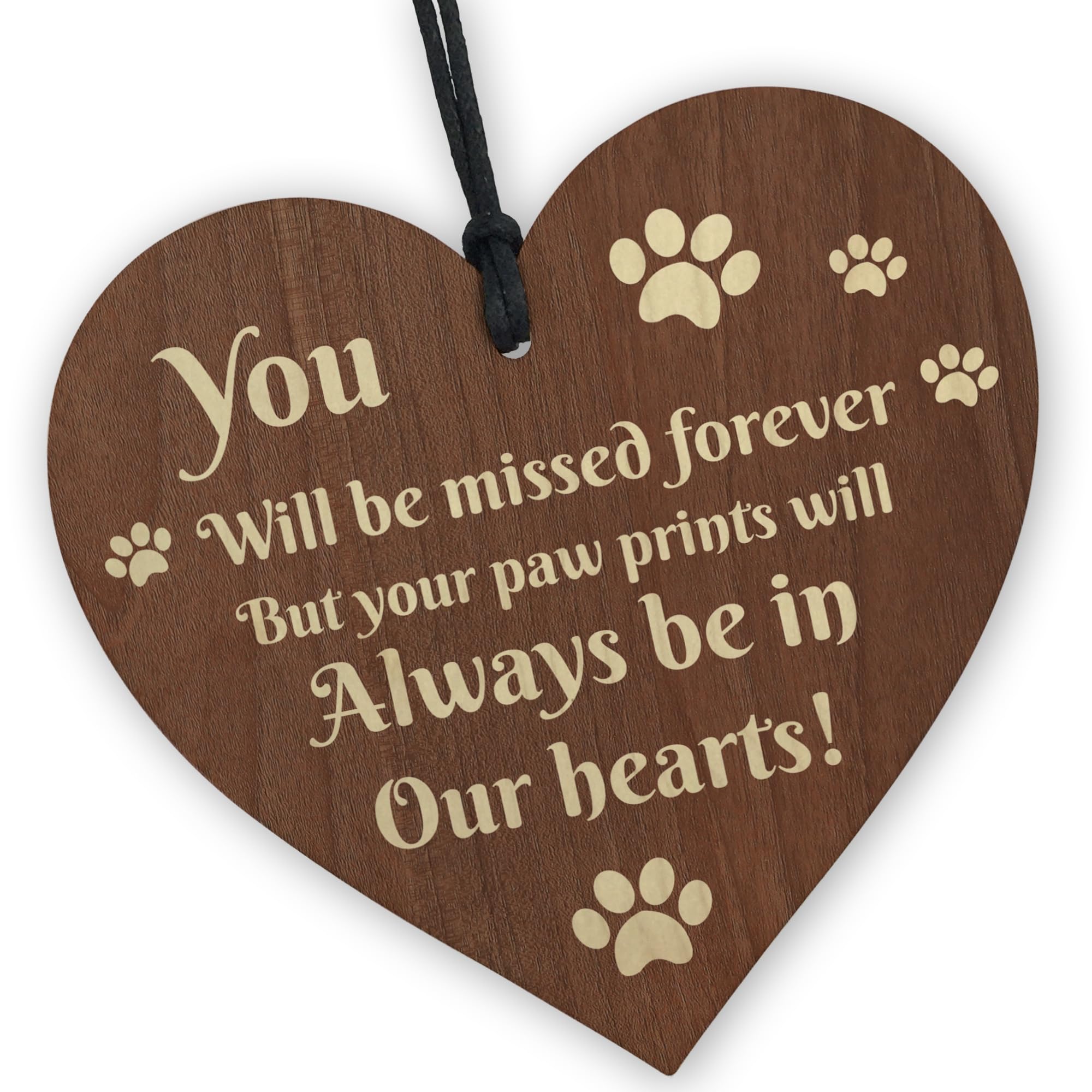 Red Ocean Memorial Gifts For Dog Pet Cat Wooden Heart In Memory Plaque Dog Memorial Gift Pet Memorial Gift Remembrance Gift For Pet Keepsake