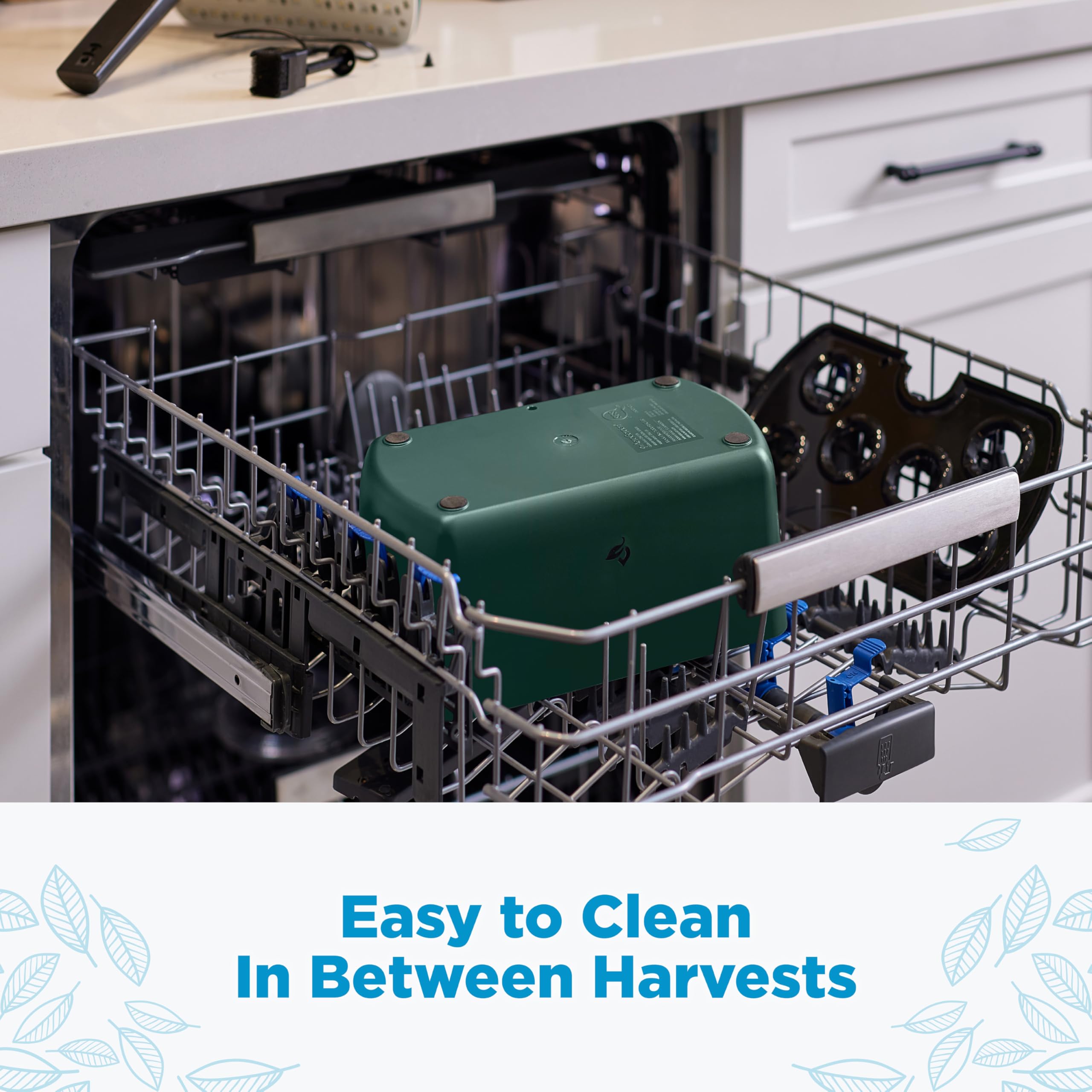 AeroGarden Harvest Lite, Indoor Garden Hydroponic System with LED Grow Light, Holds up to 6 AeroGarden Pods, Green