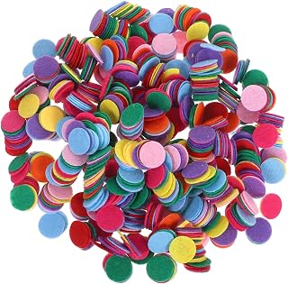 Felt Pads for DIY Crafting, 1000 Piece Bulk Colored Sheets