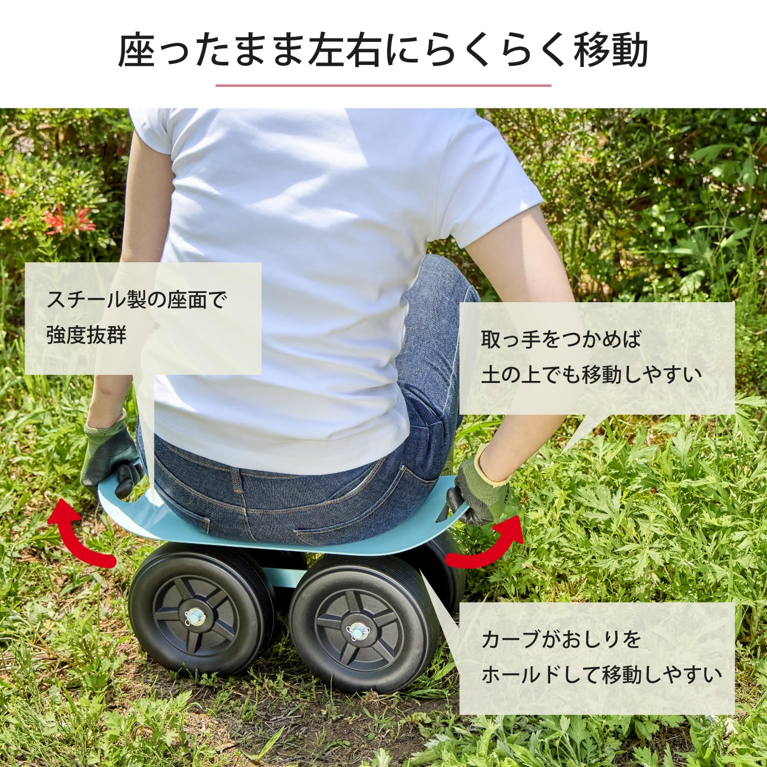 Amazon.co.jp: サンカ ガーデニングカート インディゴブルー