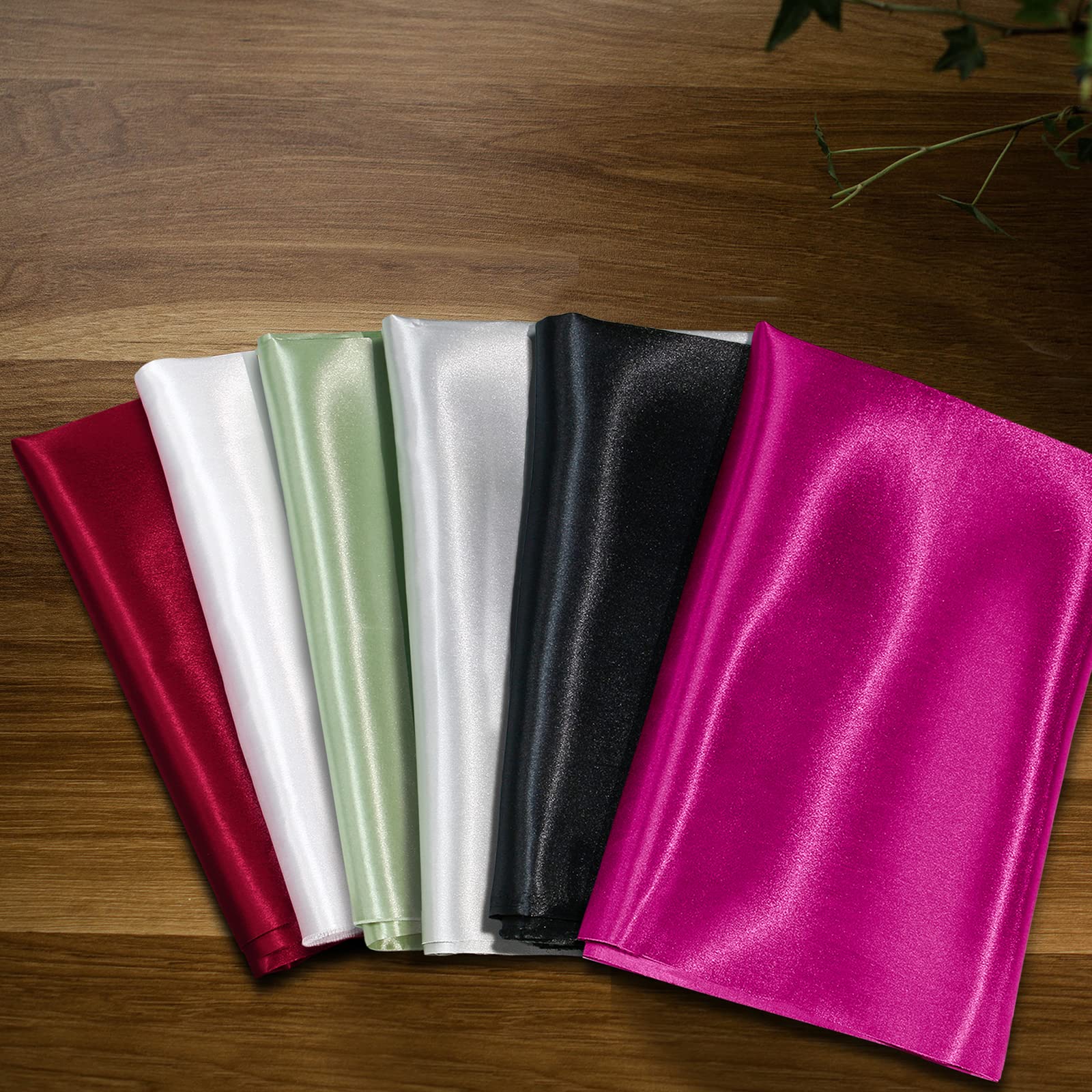 Amazon.com: KKJIAF Hot Pink Satin Fabric, 63