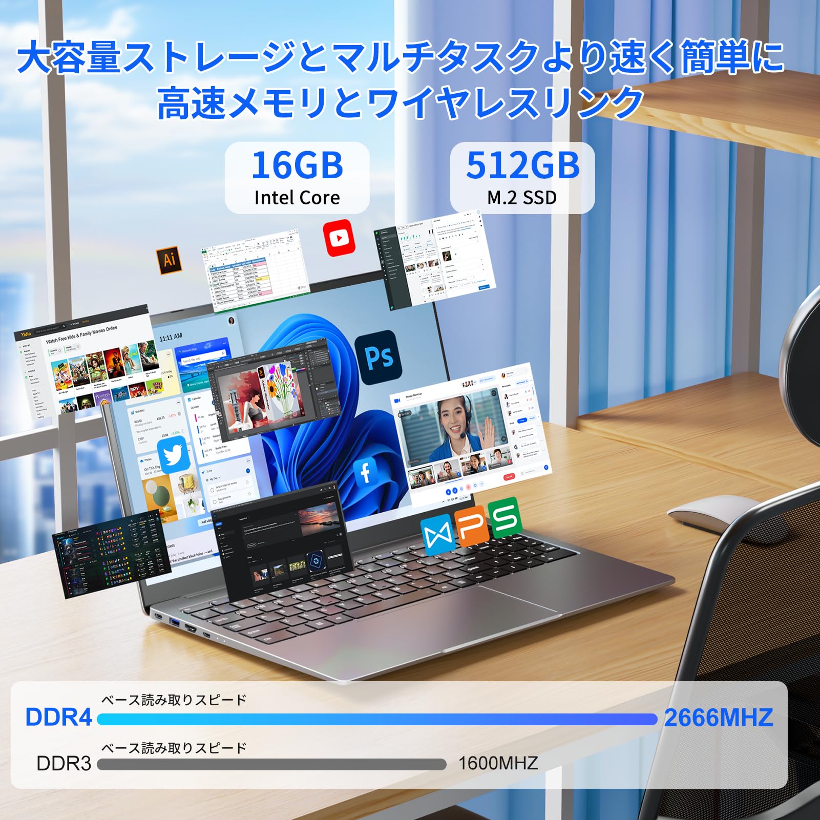 Amazon.co.jp: ACEMAGIC 2026新型 ノートパソコン i5-12600H 【Core