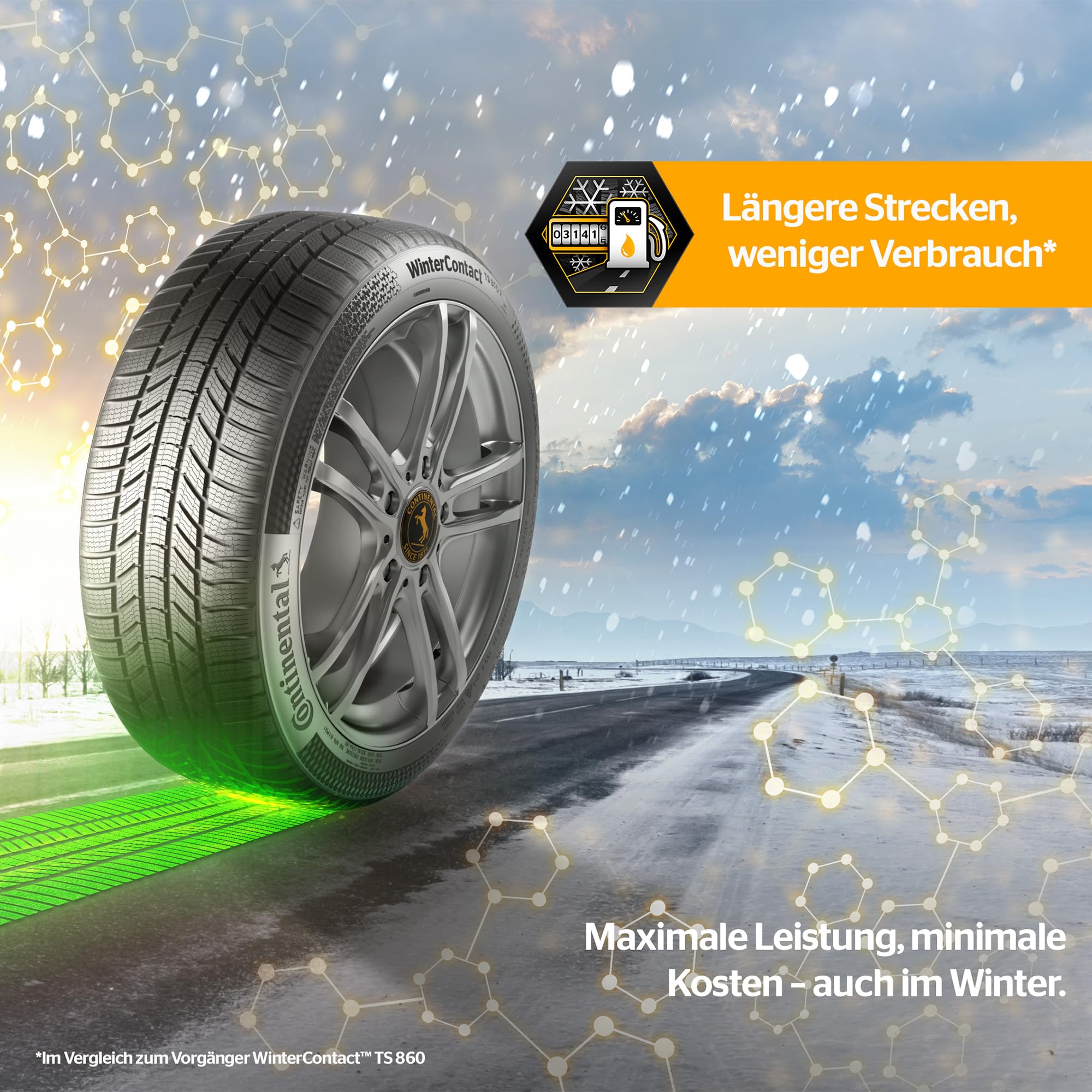 CONTINENTAL - WinterContact TS 870-225/50 R 17-98V/C/B/70dB - Winterreifen
