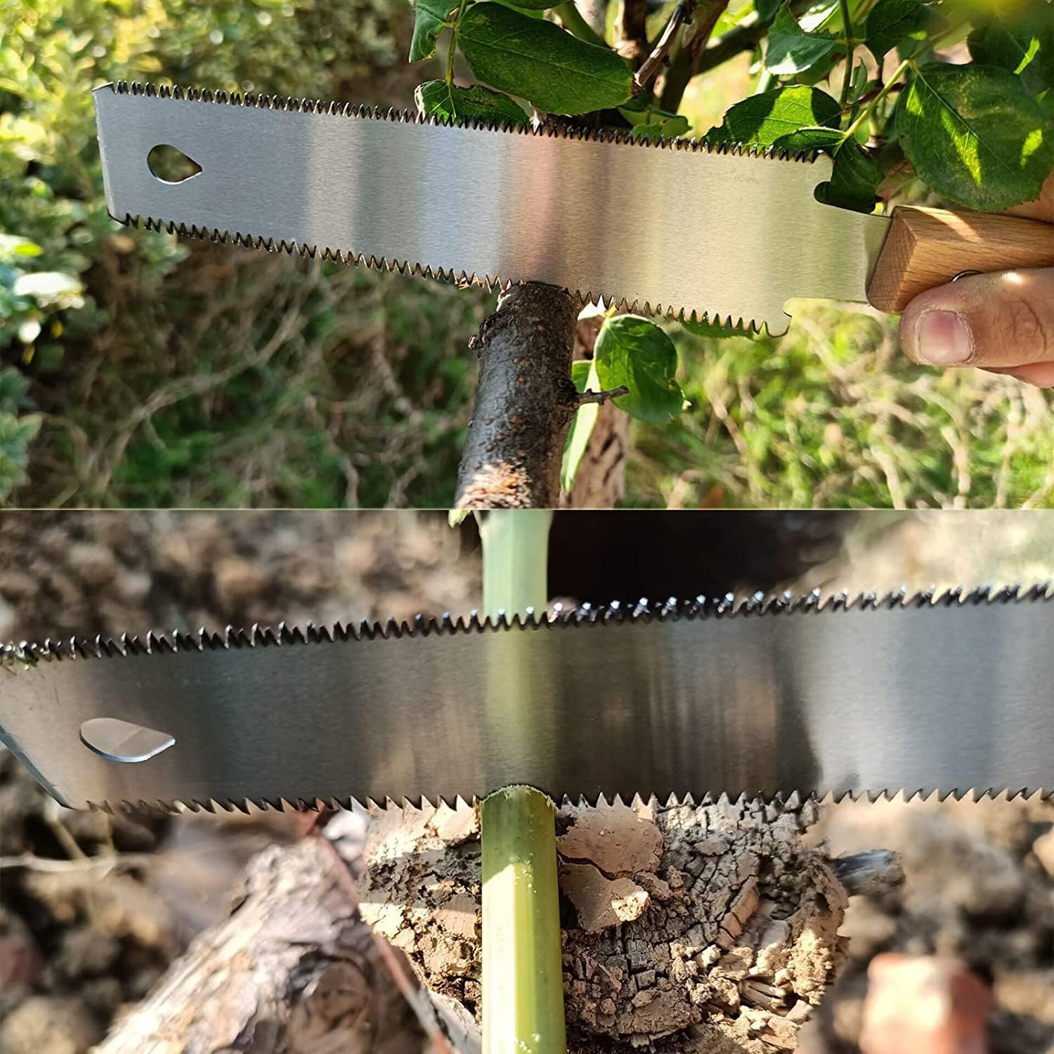 Amazon | ノコギリ 欅木ハンドル 両刃鋸 150mm 両刃のこぎり DIY木工用
