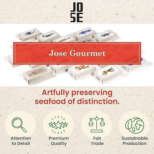 Miniatura 6 de Sardinas enlatadas con limón y aceite de oliva por José Gourmet, Sardinas portuguesas capturadas en la naturaleza, conservas de pescado en aceite de