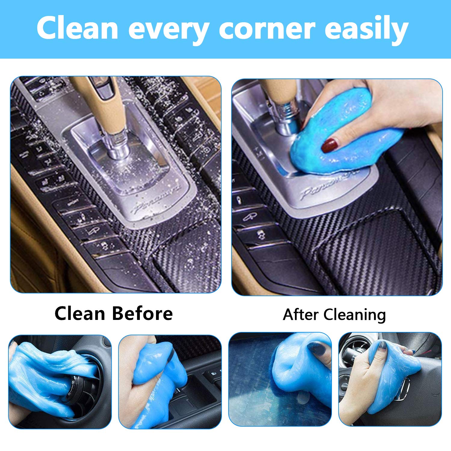 Gel Pulente Universale - Per Tastiere, Auto, Elettronica, Rimuove Polvere E Peli Da Fessure - Foto 3