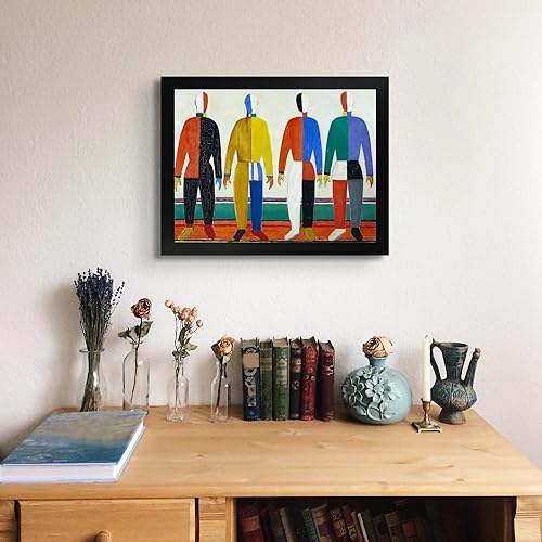 Miniatura 3 de Deportistas de cabaña perdida por Kazimir Malevich  Impresión sin marco  Reproducción de pintura de obras de arte finas  Póster enmarcado de