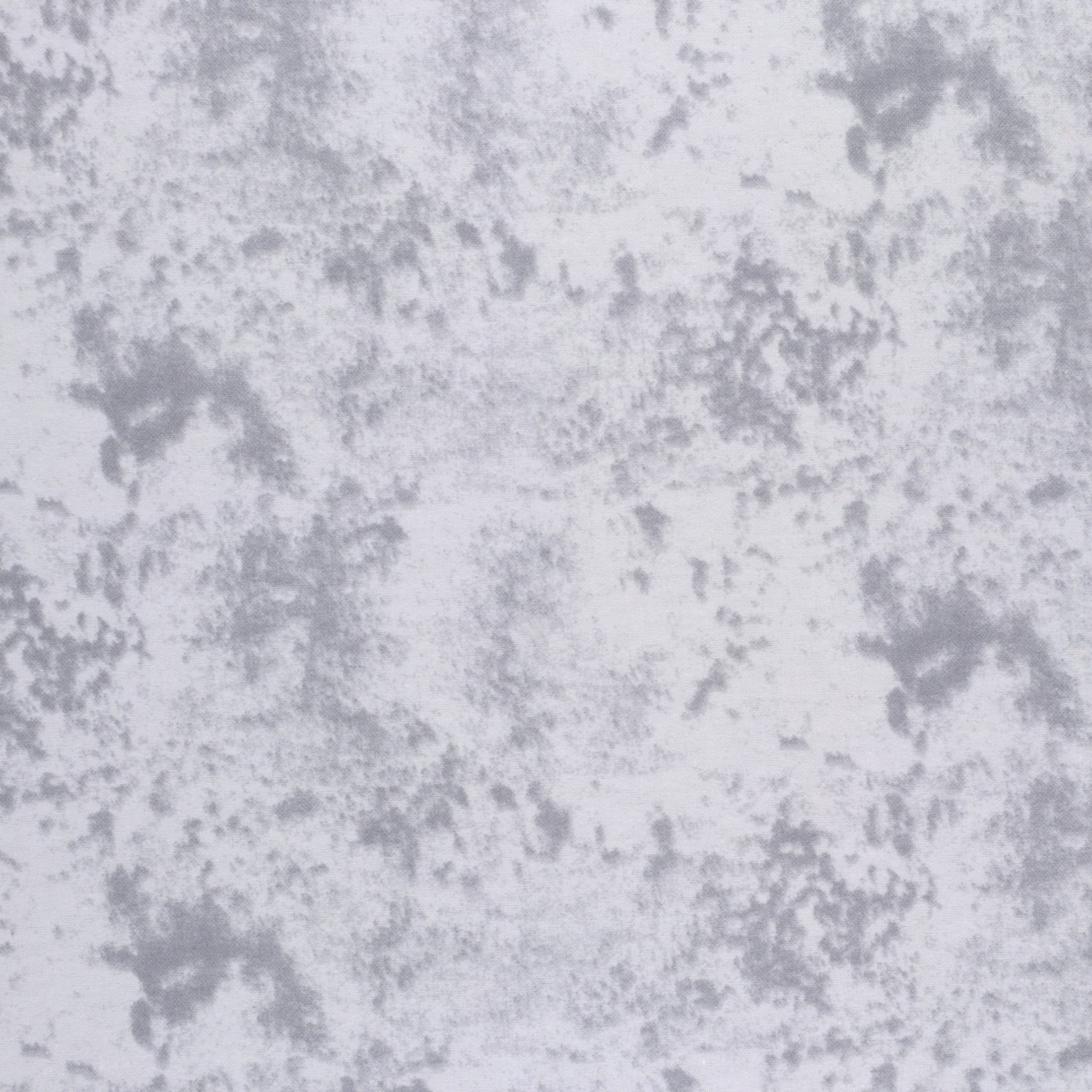 Mook Fabrics Flannel Snuggy PRT Marble 15 Yard Bolt, Lt Grey