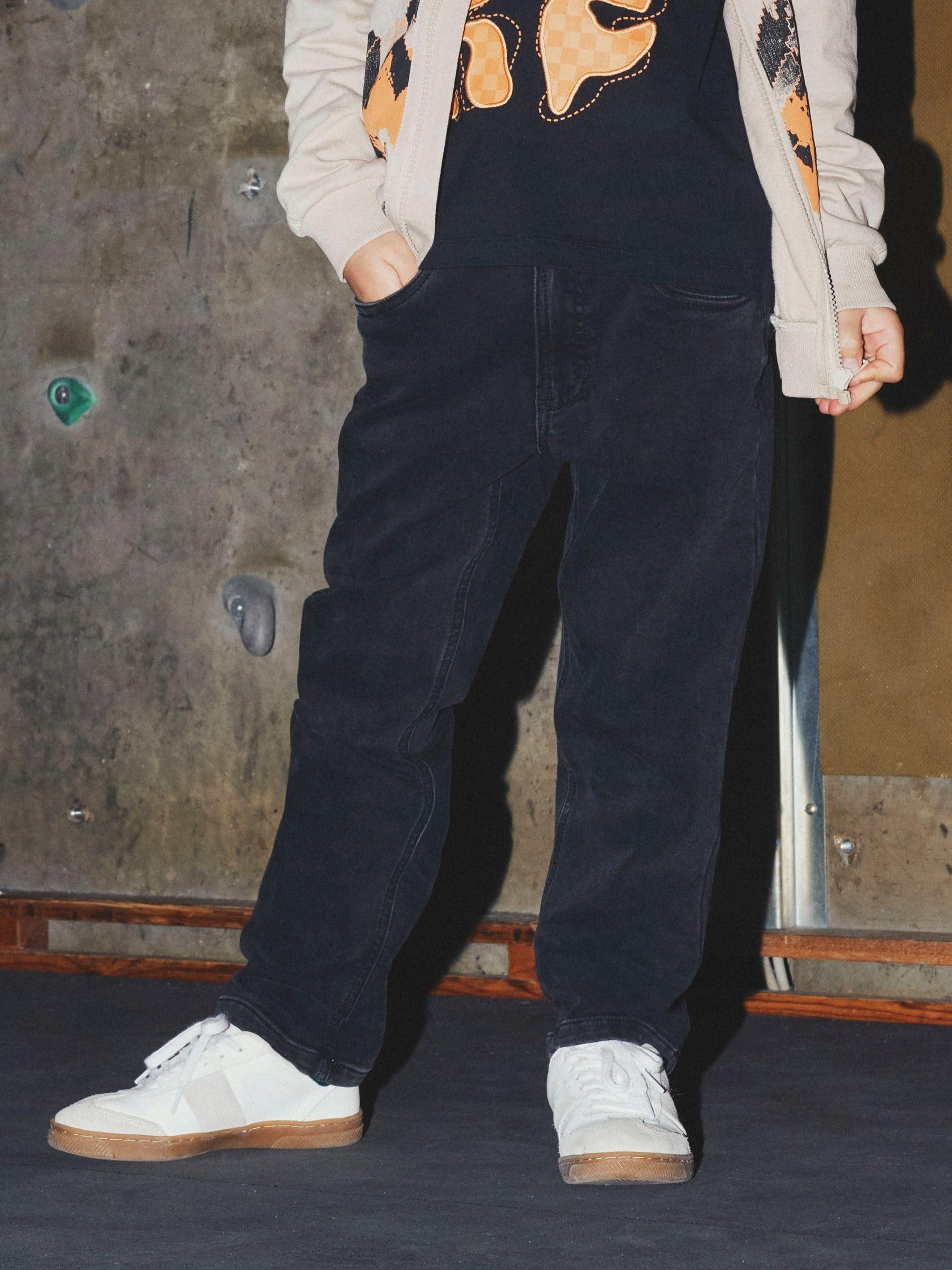 NAME IT Nkmryan Regular Fleece Jeans 3023-an O - Nkmryan Regular Fleece Jeans 3023-An O Chłopcy