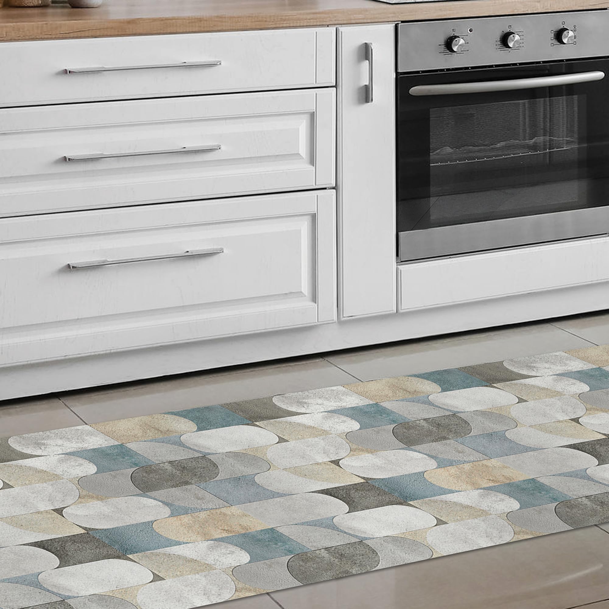 CREARREDA Carpet Runner for Kitchen, Hallway & Living Room, Carpet Runner, Made to Measure, Insulating, Fire Retardant, Scratch-Resistant, Hypoallergenic, Water-Repellent, Kitchen Runner, Living Room