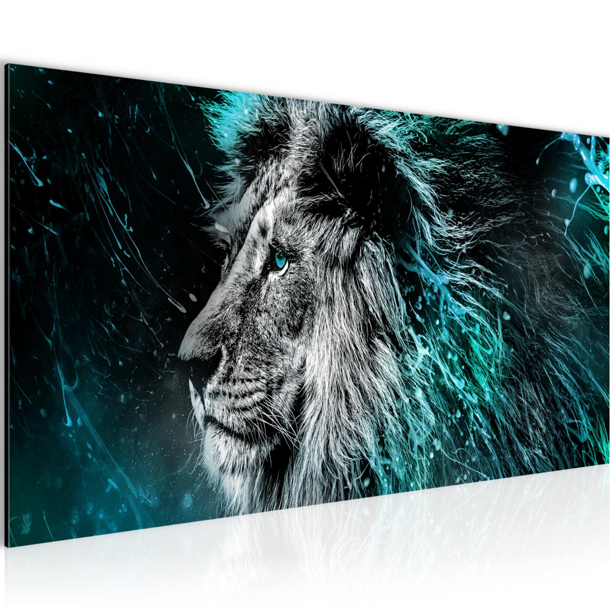 Quadro Murale Runa Art – 5 Pezzi Leoni Graffiti Astratti Per Camera Da Letto O Corridoio - 2